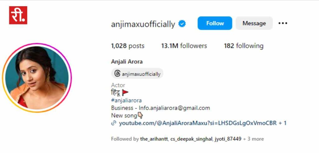 Anjali Arora Net Worth through Instagram
